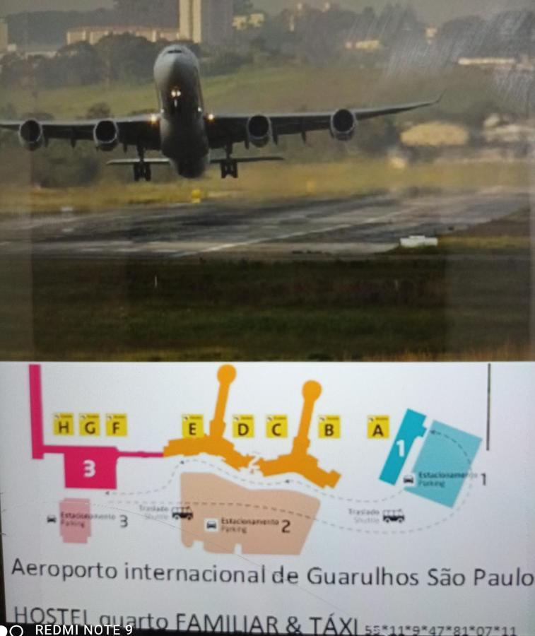 Hostel Familia Quartos Privado Proximo Aeroporto Int Guarulhos Sp Taxi 24 Hrs Екстер'єр фото